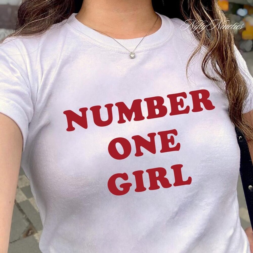 Number One Girl Tee, Y2k Retro Graphic Unisex T-Shirt - Picture 1 of 3